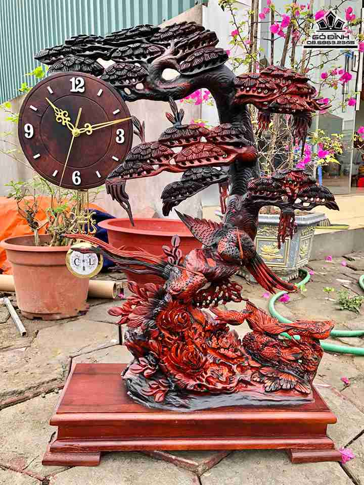 Đồng Hồ Gỗ Trắc