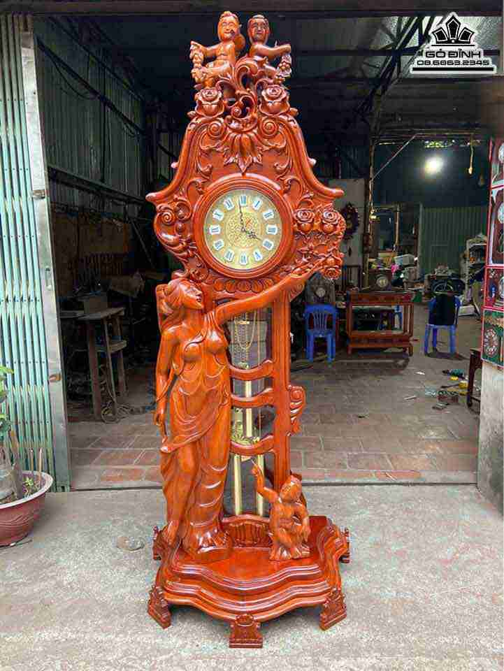 Đồng Hồ Tiên Cô Gỗ Hương